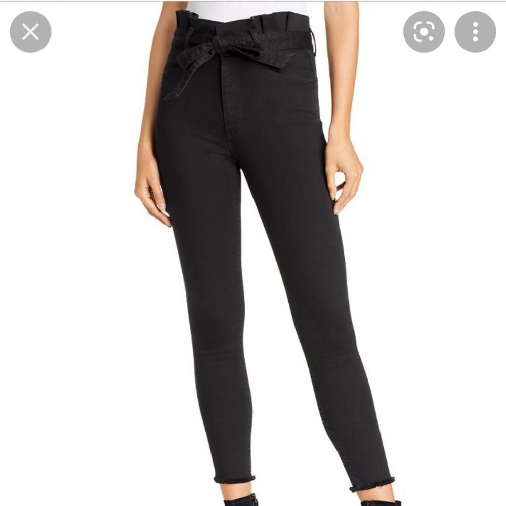 Alice and Olivia “good high rise” paper bag jean size 26